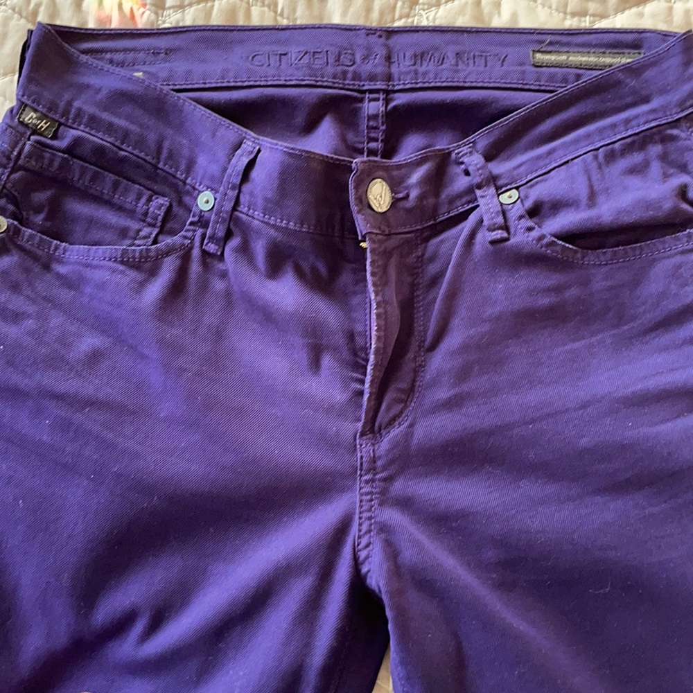 Citizens of Humanity skinny purple pants